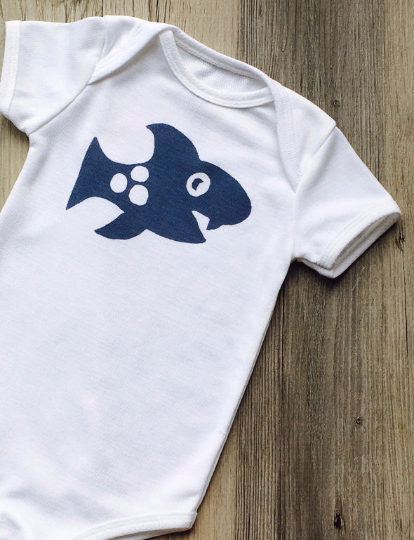 Performance Shark Bodysuit Moisture Wicking Antimicrobial Essentials - BonnBonn Baby - BonnBonn Baby Antimicrobial Wicking Baby Clothing and Essentials